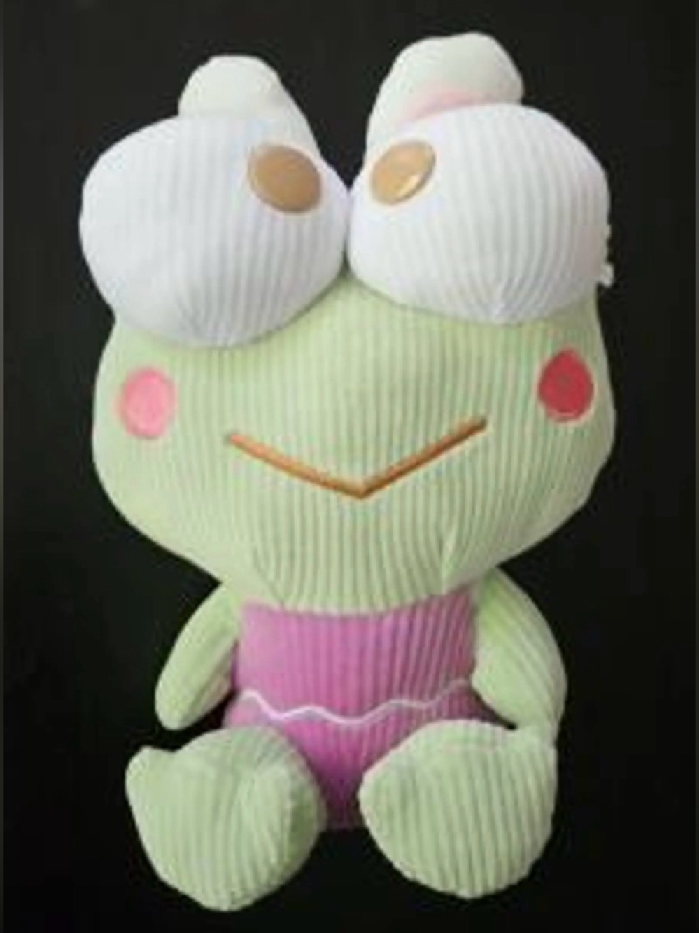 Sanrio Keroppi - Corduroy Rabbit Spring Edition - NWT - 6”